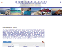 Tablet Screenshot of greecevacationsearch.com